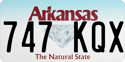 AR license plate 747KQX