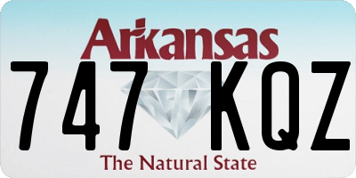 AR license plate 747KQZ