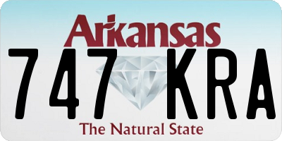AR license plate 747KRA