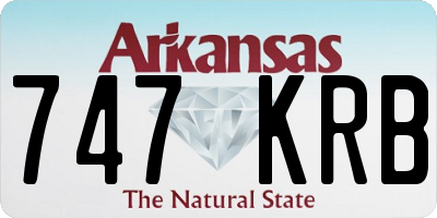 AR license plate 747KRB