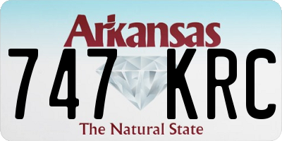 AR license plate 747KRC