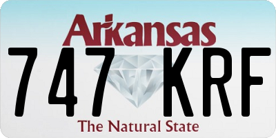 AR license plate 747KRF