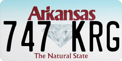 AR license plate 747KRG