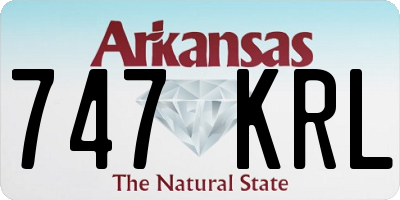 AR license plate 747KRL