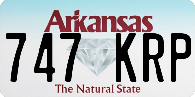 AR license plate 747KRP