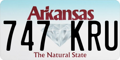 AR license plate 747KRU