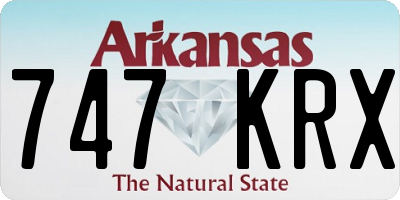 AR license plate 747KRX