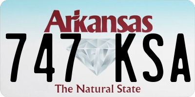 AR license plate 747KSA