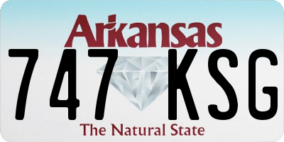 AR license plate 747KSG