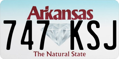 AR license plate 747KSJ