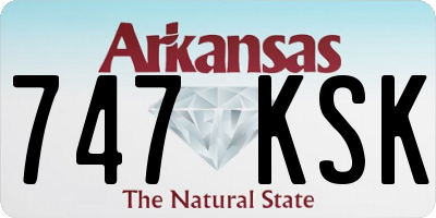 AR license plate 747KSK