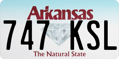 AR license plate 747KSL