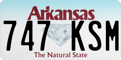AR license plate 747KSM