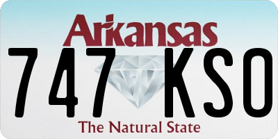 AR license plate 747KSO