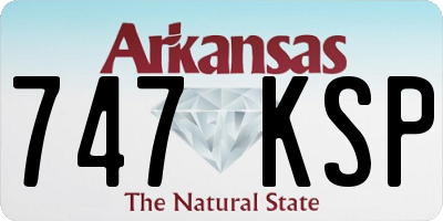 AR license plate 747KSP