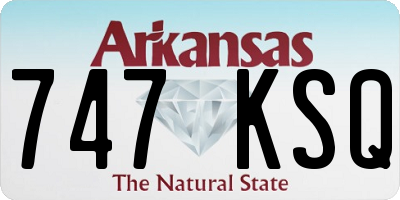 AR license plate 747KSQ