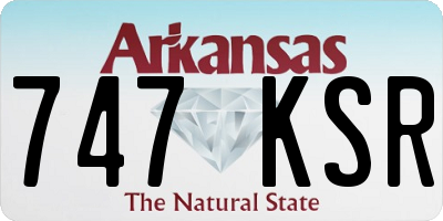 AR license plate 747KSR