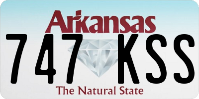 AR license plate 747KSS