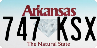 AR license plate 747KSX