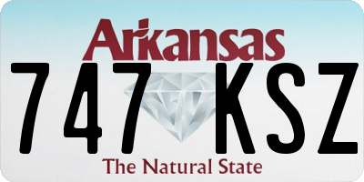 AR license plate 747KSZ