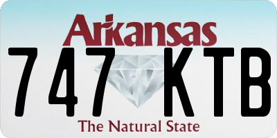 AR license plate 747KTB
