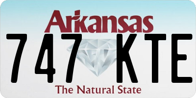 AR license plate 747KTE