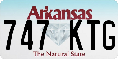 AR license plate 747KTG