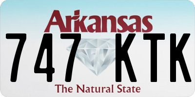 AR license plate 747KTK