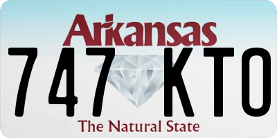 AR license plate 747KTO