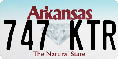 AR license plate 747KTR