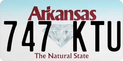 AR license plate 747KTU