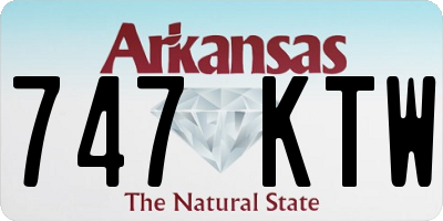 AR license plate 747KTW