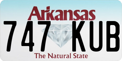 AR license plate 747KUB