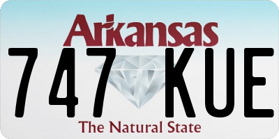 AR license plate 747KUE