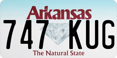 AR license plate 747KUG
