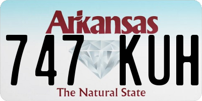 AR license plate 747KUH