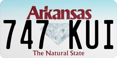 AR license plate 747KUI