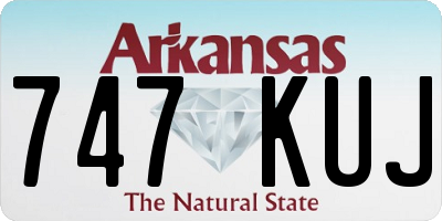 AR license plate 747KUJ