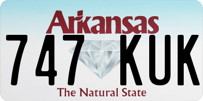 AR license plate 747KUK