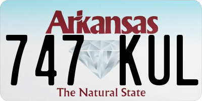 AR license plate 747KUL