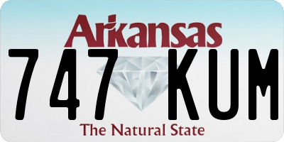 AR license plate 747KUM