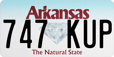 AR license plate 747KUP