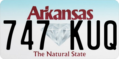 AR license plate 747KUQ