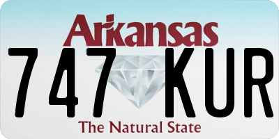 AR license plate 747KUR