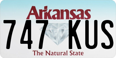 AR license plate 747KUS