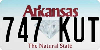 AR license plate 747KUT