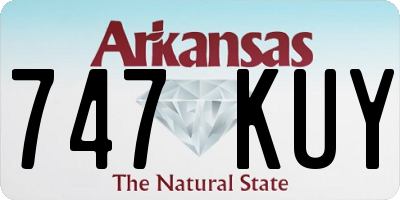 AR license plate 747KUY