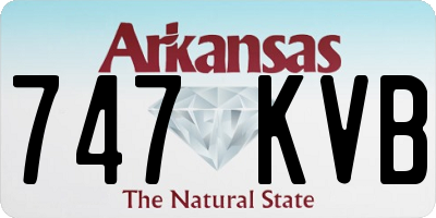 AR license plate 747KVB