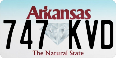 AR license plate 747KVD