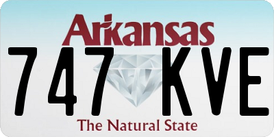 AR license plate 747KVE